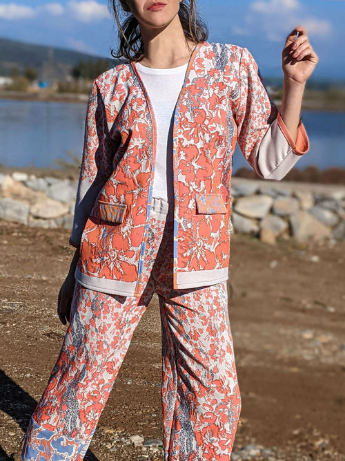 Floral Pants Suit